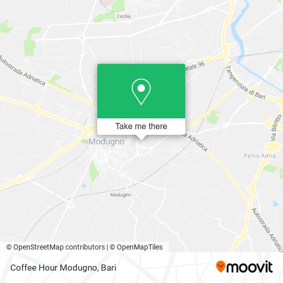 Coffee Hour Modugno map