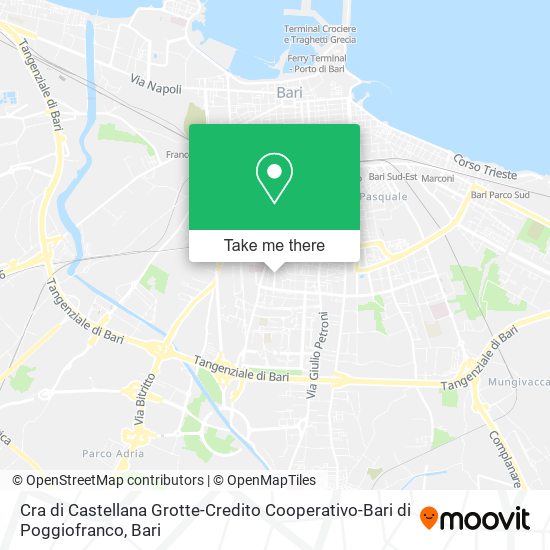 Cra di Castellana Grotte-Credito Cooperativo-Bari di Poggiofranco map