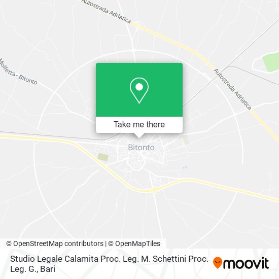 Studio Legale Calamita Proc. Leg. M. Schettini Proc. Leg. G. map