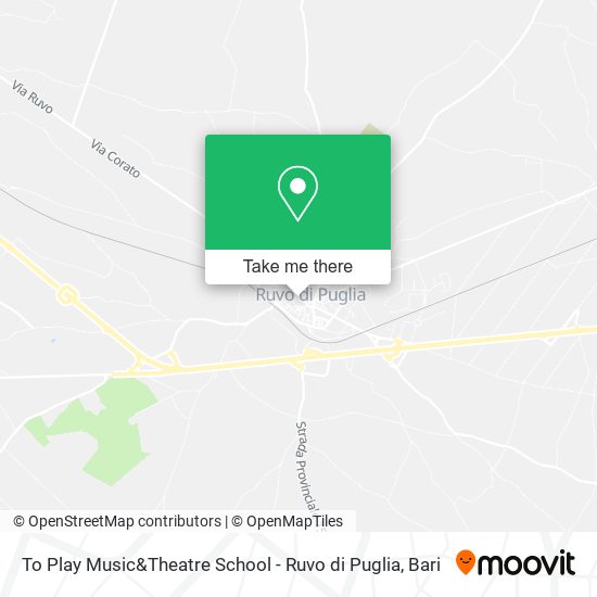 To Play Music&Theatre School - Ruvo di Puglia map