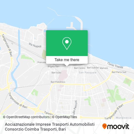 Aociaznazionale Imprese Trasporti Automobilisti Consorzio Coimba Trasporti map