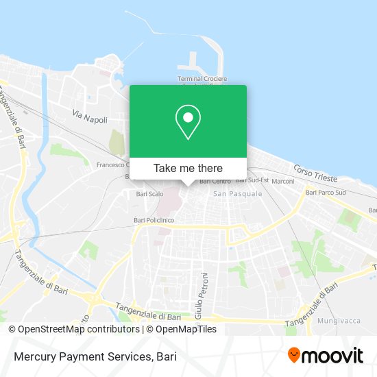 Mercury Payment Services map
