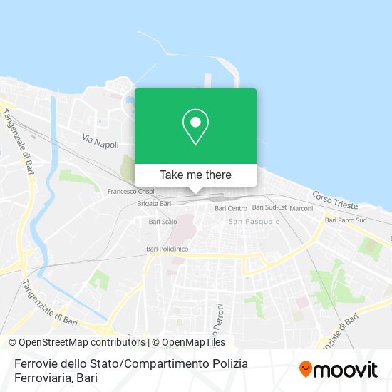 Ferrovie dello Stato / Compartimento Polizia Ferroviaria map