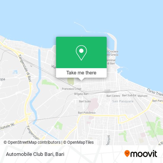 Automobile Club Bari map