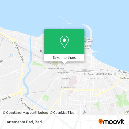 Lattementa Bari map