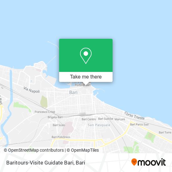 Baritours-Visite Guidate Bari map