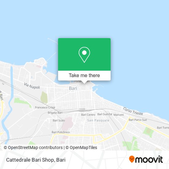 Cattedrale Bari Shop map