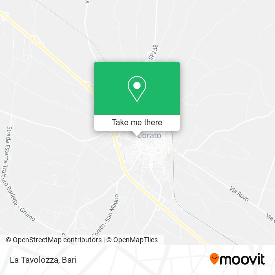 La Tavolozza map