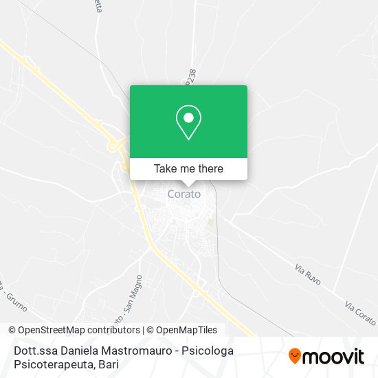 Dott.ssa Daniela Mastromauro - Psicologa Psicoterapeuta map