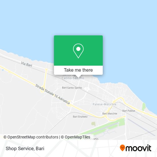 Shop Service map