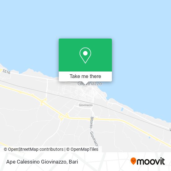 Ape Calessino Giovinazzo map