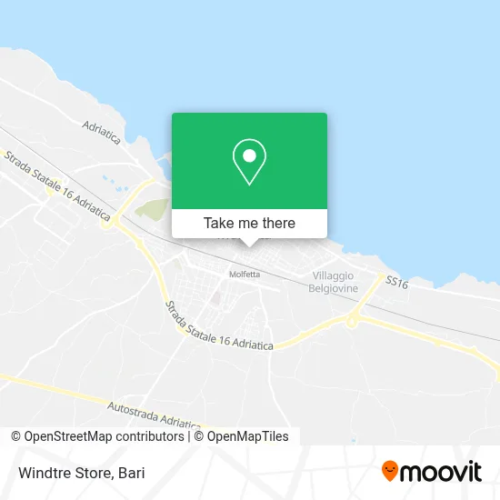 Windtre Store map