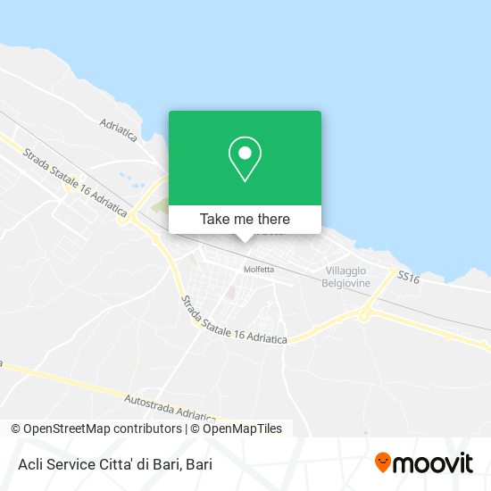 Acli Service Citta' di Bari map