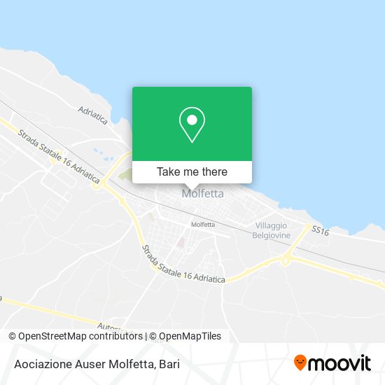 Aociazione Auser Molfetta map