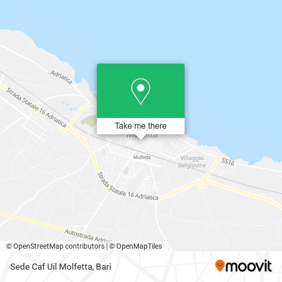 Sede Caf Uil Molfetta map