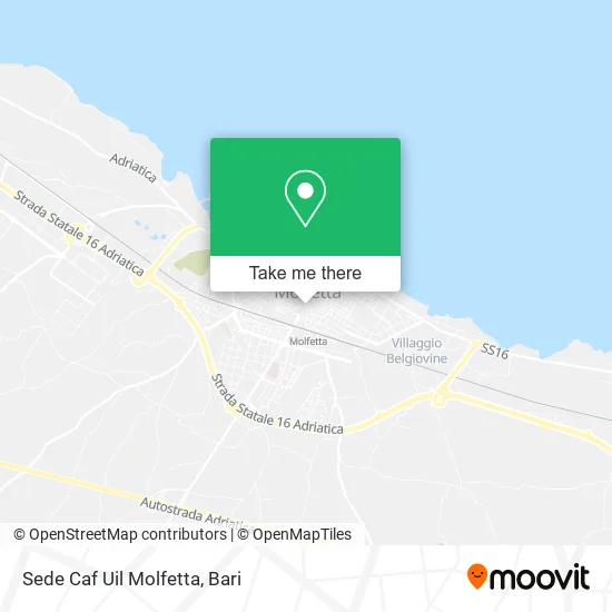 Sede Caf Uil Molfetta map