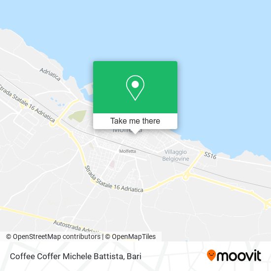 How to get to Coffee Coffer Michele Battista in Molfetta by Bus