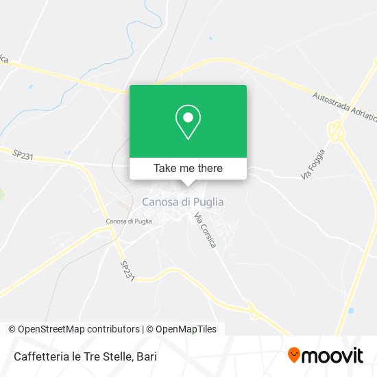 Caffetteria le Tre Stelle map