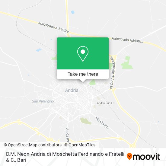 D.M. Neon-Andria di Moschetta Ferdinando e Fratelli & C. map