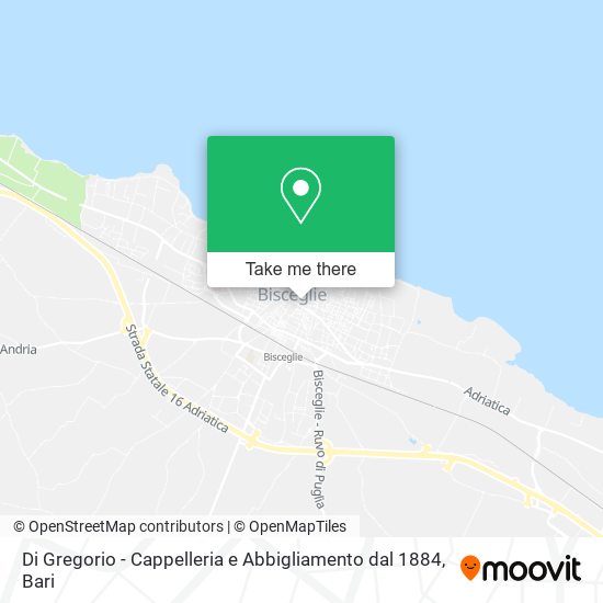 Di Gregorio - Cappelleria e Abbigliamento dal 1884 map