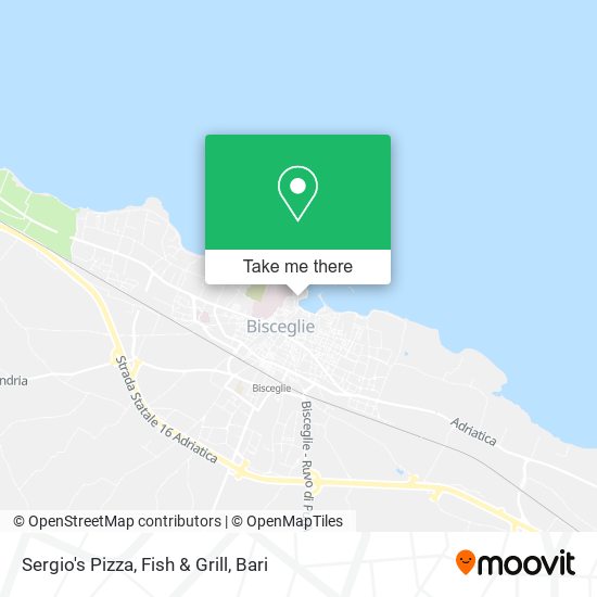 Sergio's Pizza, Fish & Grill map