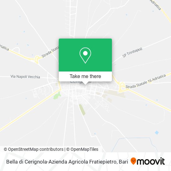 Bella di Cerignola-Azienda Agricola Fratiepietro map