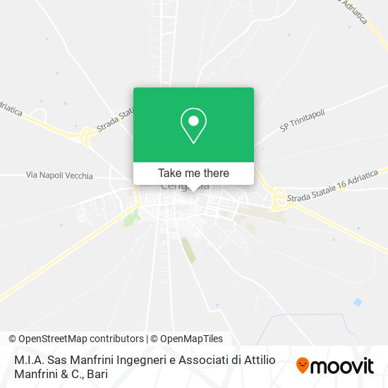 M.I.A. Sas Manfrini Ingegneri e Associati di Attilio Manfrini & C. map