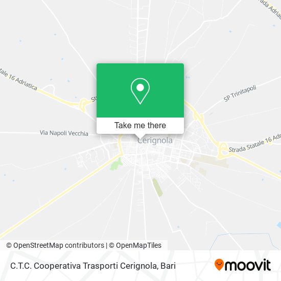 C.T.C. Cooperativa Trasporti Cerignola map