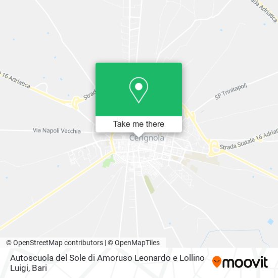 Autoscuola del Sole di Amoruso Leonardo e Lollino Luigi map