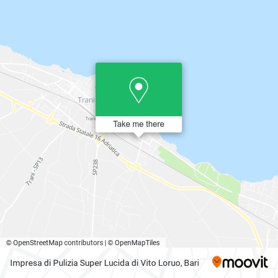 Impresa di Pulizia Super Lucida di Vito Loruo map