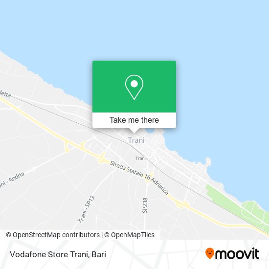 Vodafone Store Trani map