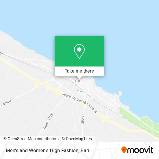 Men's and Women's High Fashion map