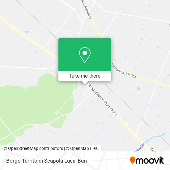 Borgo Turrito di Scapola Luca map