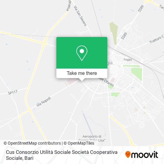 Cus Consorzio Utilità Sociale Società Cooperativa Sociale map