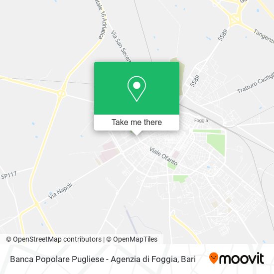 Banca Popolare Pugliese - Agenzia di Foggia map