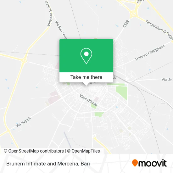 Brunem Intimate and Merceria map