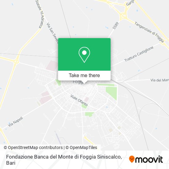 Fondazione Banca del Monte di Foggia Siniscalco map