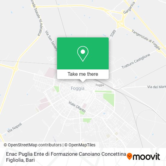 Enac Puglia Ente di Formazione Canoiano Concettina Figliolia map