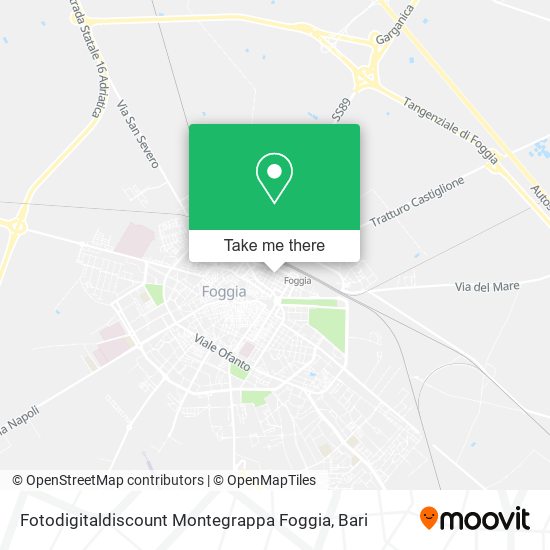 Fotodigitaldiscount Montegrappa Foggia map