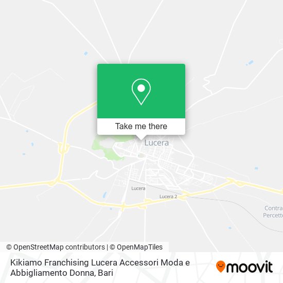 Kikiamo Franchising Lucera Accessori Moda e Abbigliamento Donna map