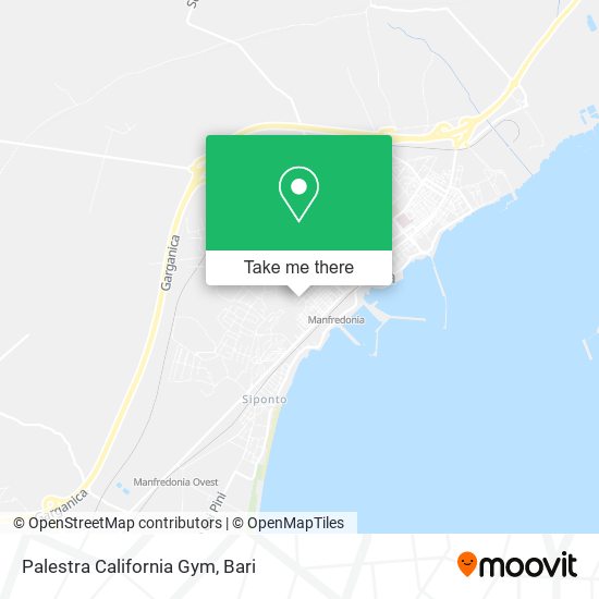 Palestra California Gym map