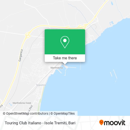 Touring Club Italiano - Isole Tremiti map