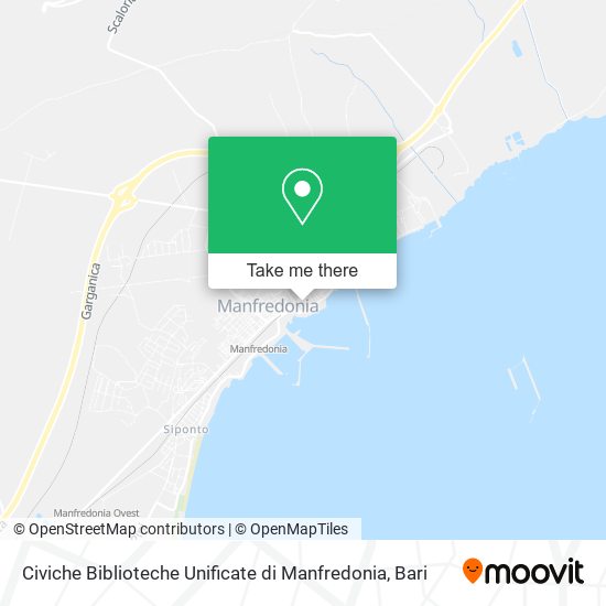 Civiche Biblioteche Unificate di Manfredonia map