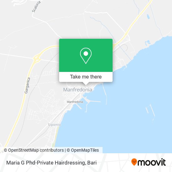 Maria G Phd-Private Hairdressing map