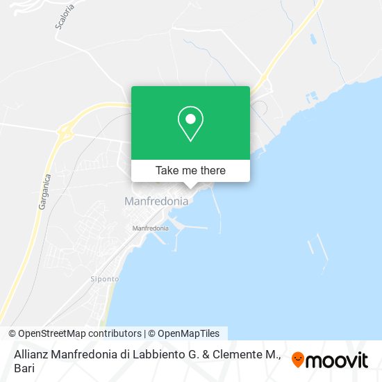 Allianz Manfredonia di Labbiento G. & Clemente M. map