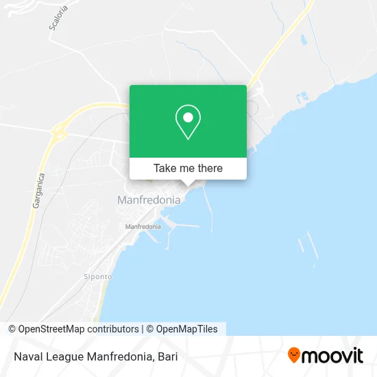 Naval League Manfredonia map