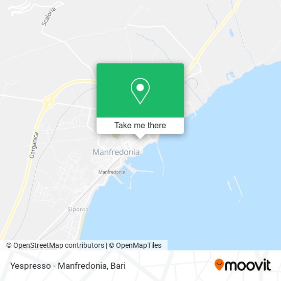 Yespresso - Manfredonia map