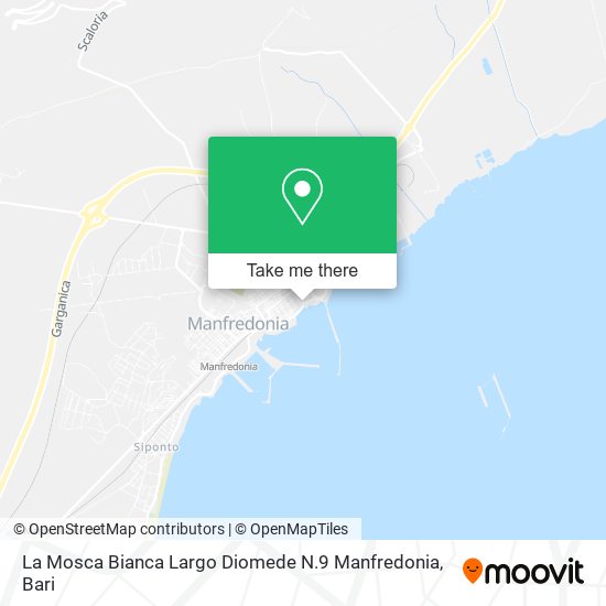 La Mosca Bianca Largo Diomede N.9 Manfredonia map