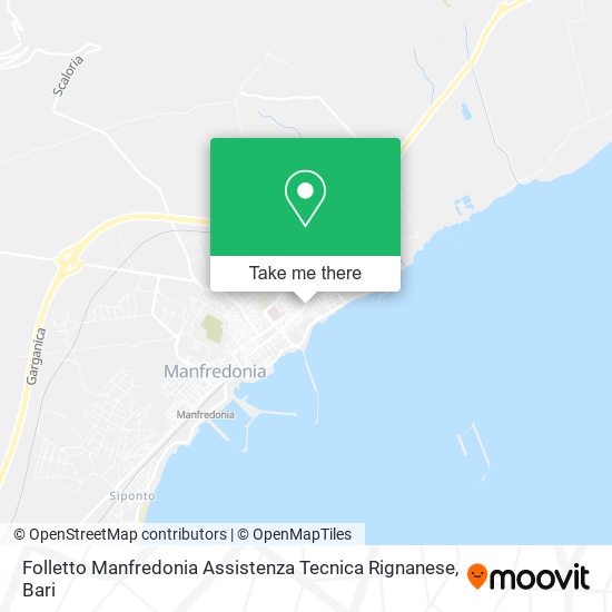 Folletto Manfredonia Assistenza Tecnica Rignanese map