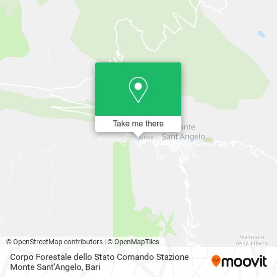 Corpo Forestale dello Stato Comando Stazione Monte Sant'Angelo map